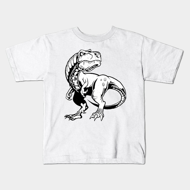 Tyrannosaurus Rex Kids T-Shirt by AfrAsian-Mafia